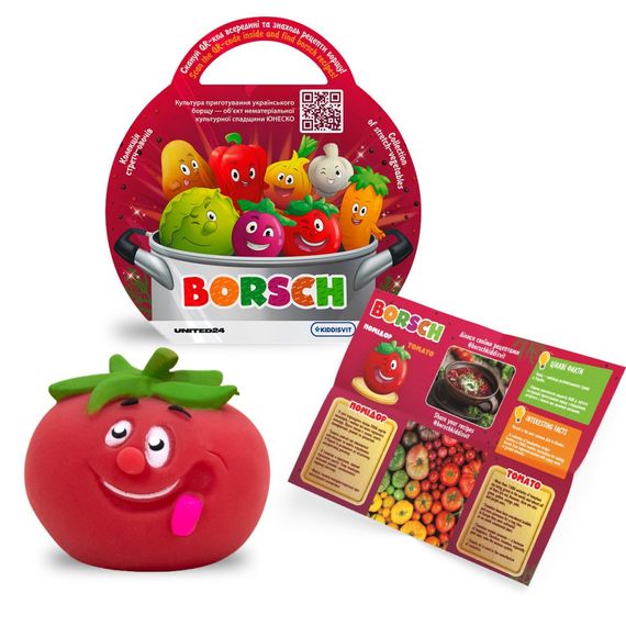 Стретч-игрушка в виде овоща "Борщ" Borsch 41/CN23 в дисплее | Зображення 2