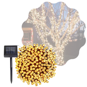 Гирлянда Для Сада  на Солнечной Батарее Светильники 12 м 100 Светодиодов 8 Режимов LED Лампочки Декоративные Водонепроницаемые с