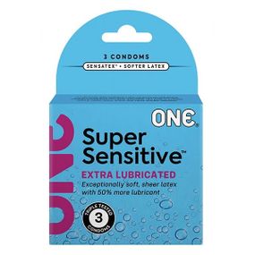 Презервативы супертонкие латексные ONE Super Sensitive (цена за упаковку, 3 шт.) sexstyle