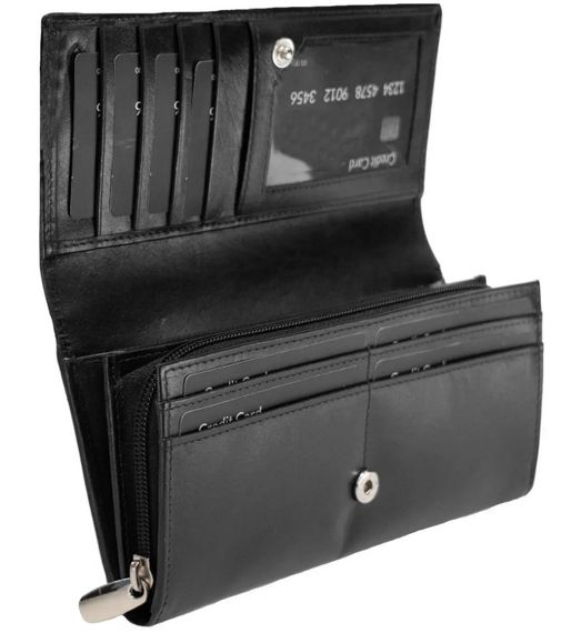Гаманець жіночий шкіряний Semi Line RFID Black (P8264-0) (DAS303151) | Зображення 3