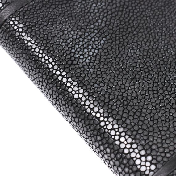 Кошелек женский STINGRAY LEATHER 18113 из натуральной кожи морского ската Черный | Зображення 4
