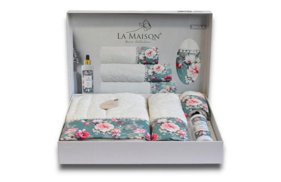 Подарунковий набір рушників La Maison, 3 шт. з ароматом Enola | Зображення 4