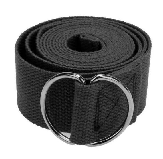 Ремінь для йоги PowerPlay PP_4409 183*3.8 см Чорний (PP_4409_Black) | Зображення 3