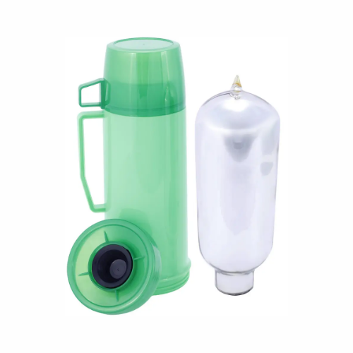 Термос 450мл зі скляною колбою і пластикової чашкою (синій, зелений, червоний) KAMILLЕ KAMILLЕ 2070 | Зображення 7