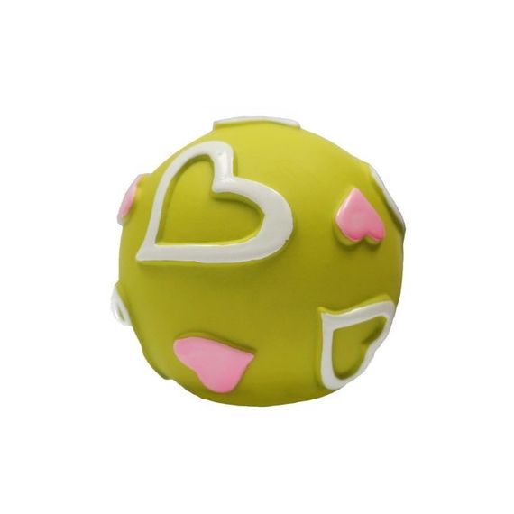 Іграшка для собак Misoko&Co Heart Ball, 7.5 см, зелений