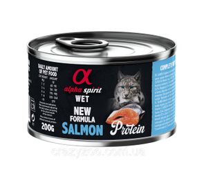 Вологий корм для котів Alpha Spirit Salmon for Adult Cat з лососем 200 г as311308