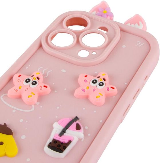 Чехол TPU Toys Case with Ears для Apple iPhone 12 Pro (6.1") Light Pink | Зображення 3