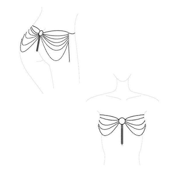 Цепочка трусики или лиф Bijoux Indiscrets Magnifique Waist Chain - silver, украшение на тело sexstyle | Зображення 5