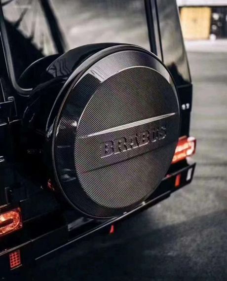 Накладка на запасне колесо BRB-Style (Карбон) для Mercedes G сlass W463 1990-2018 рр | Зображення 1