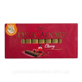 Шоколад молочный со вкусом вишневого ликера Delicadore Baron, 200 г, Польша