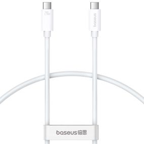Дата кабель Baseus Superior Series 2 USB4 Full-Function Type-C to Type-C 240W (1m) (P10365200211) Moon White