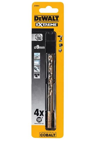 Свердло по металу DeWalt EXTREME INDUSTRIAL COBALT HSS-CO 9 мм (DT4913)