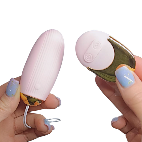 Виброяйцо с пультом ДК "Secret egg", цвет розовый, 10 режимов sexstyle | Зображення 3