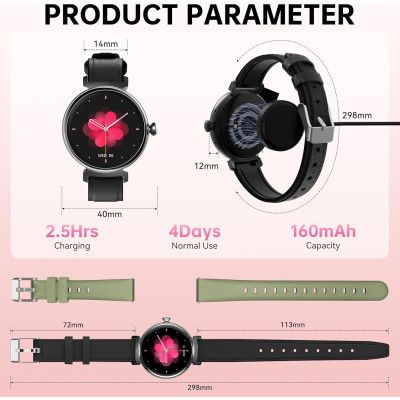 Смарт-годинник OUKITEL BT30 Black (6931940742269) | Зображення 5