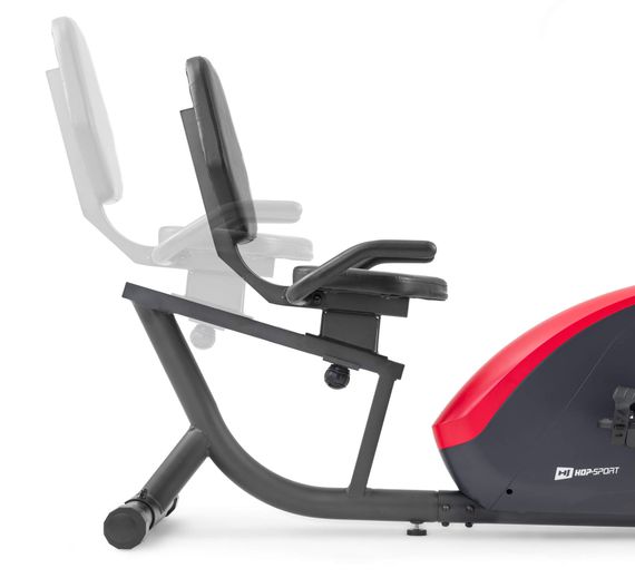 Горизонтальний велотренажер Hop-Sport HS-035L Solo червоний | Зображення 1