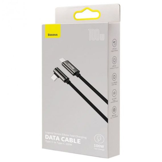 Дата кабель Baseus Legend Series Elbow Type-C to Type-C 100W (2m) (CATCS-A01) | Зображення 3
