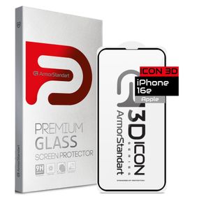 Стекло защитное Armorstandart Icon 3D Apple iPhone 16e Black (ARM76270)