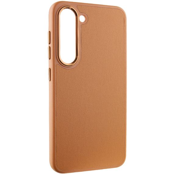 Шкіряний чохол Bonbon Leather Metal Style для Samsung Galaxy S23 Коричневий / Brown | Зображення 1