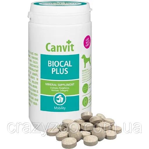 Пробіотик для собак Canvit Biocal Plus для покращення суглобів, кісток та сухожиль 1 кг can50725 | Зображення 1