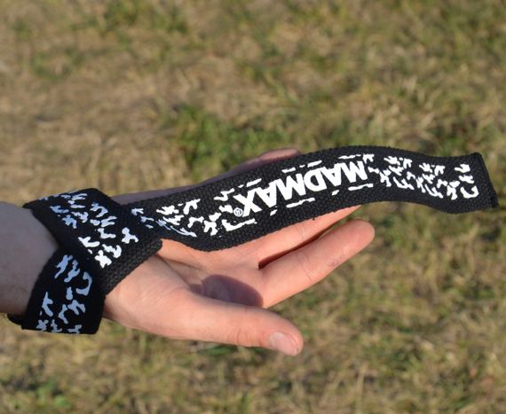 Лямки для тяги Мадмакс Camo Power Wrist Straps Camo/White | Зображення 5
