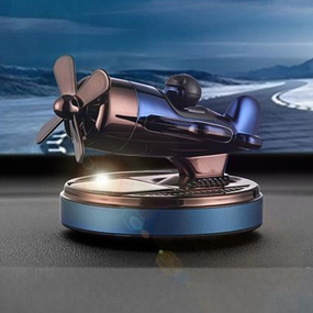 Ароматизатор на солнечных батареях в машину самолет с винтом