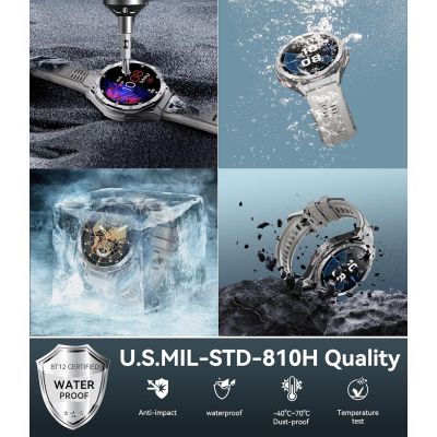 Смарт-годинник OUKITEL BT12 Grey (6931940789585) | Зображення 1