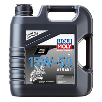 Моторное масло Liqui Moly Motorbike 4T 15W-50 Street 4л. (1689)
