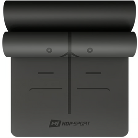 Йога-мат Hop-Sport PU 0,5см 183 x 68см HS-P005GM чорний
