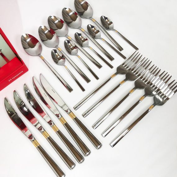 Набір столових приладів 24 предметів Con Brio CB-3912 CI-63 | Зображення 9