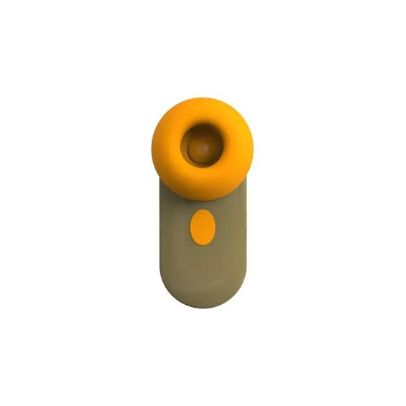 Вакуумний стимулятор у вигляді навушника Сhisa 69 ECSTASY сіро-помаранчевий Sex Aura | Зображення 2