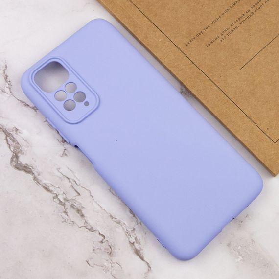Чехол Silicone Cover Lakshmi Full Camera (A) для Xiaomi Redmi Note 11 (Global) / Note 11S Full camera, Бузковий/Dasheen | Зображення 3
