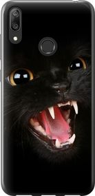 Чехол на Huawei Y7 2019 Чёрная кошка "932u-1638-17620"
