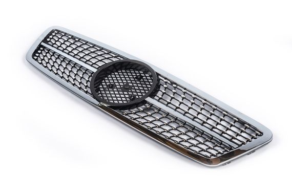 Передня решітка Diamond Silver для Mercedes C-class W203 2000-2007рр | Зображення 1