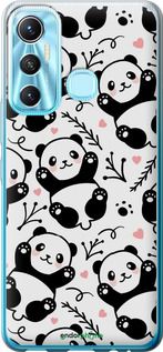 Чохол на Infinix Hot 11 Панди "4318u-2762-2448"