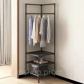 Кутова вішалка в передпокій з підставкою для взуття Corner coat rack
