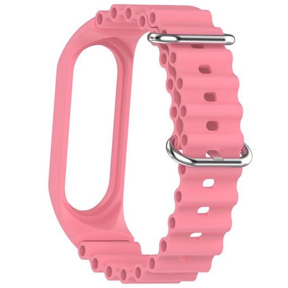 Ремінець Ocean Band для Xiaomi Mi Band 3/4/5/6/7 Рожевий / Pink | Зображення 3