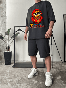 Комплект футболка та шорти ДТФ (петля оверсайз)