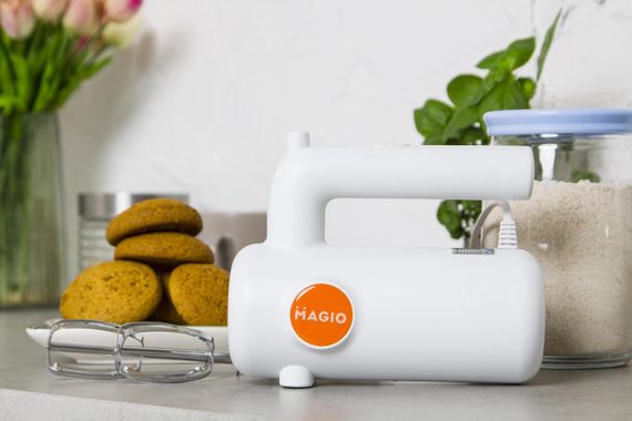 Миксер ручной Magio MG-232, 200 Вт, для взбивания и замешивания теста | Зображення 4