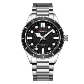 Чоловічий годинник Curren 8450 Silver-Black