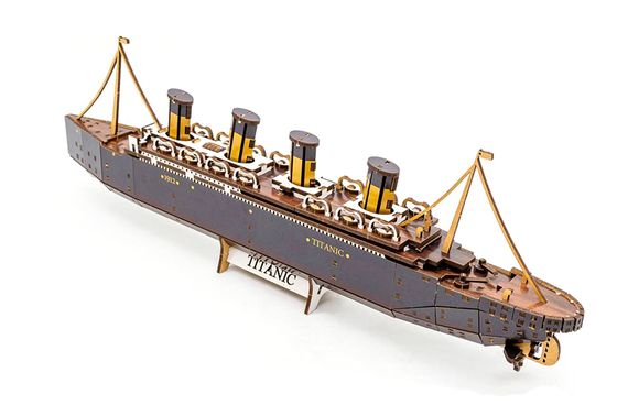 Конструктор Puz-00938 / Арт-26912 "Титанік"дерев'яний, 269 дет.,р.45x5x12.5 см PuzzleOK | Зображення 6
