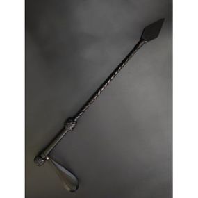 Стек із загостреним язичком БДСМ Candy Hero шкіра, довгий, чорний