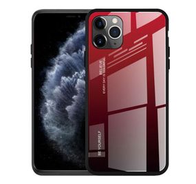 Чехол бампер Primolux Gradient Glass для Apple iPhone 11 Pro - Red