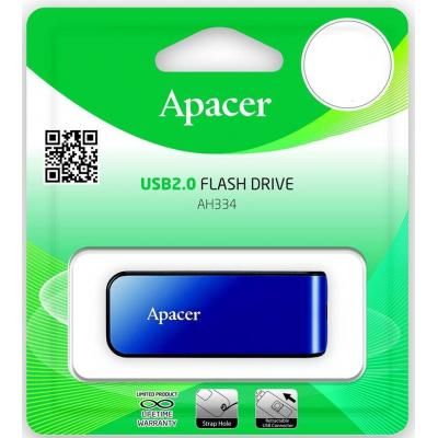 USB флеш накопичувач Apacer 32GB AH334 blue USB 2.0 (AP32GAH334U-1) | Зображення 5