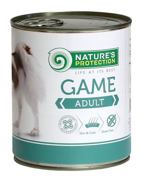 Корм Nature's Protection Adult Game вологий з дичиною для дорослих собак всіх порід 400 гр