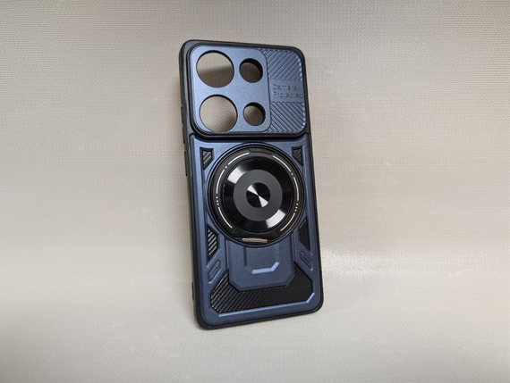 Чохол для Xiaomi Redmi Note 13 Pro / Сяомі Редмі Ноут 13 Про, протиударний, з кільцем-тримачем, синій