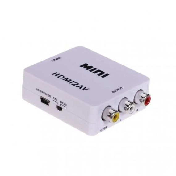 Конвертер HDMI на RCA (AV) CVBS адаптер відео з аудіо 1080P HDV-610 AV-001 White | Зображення 4