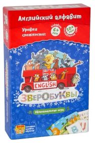 Настольная игра Зверобуквы English (на русском)