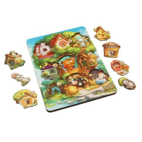 Вкладиш "Де чий будиночок на дереві?"