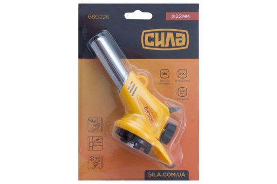 Горелка газовая с пьезоподжигом турбо 22х156мм СИЛА | Зображення 2