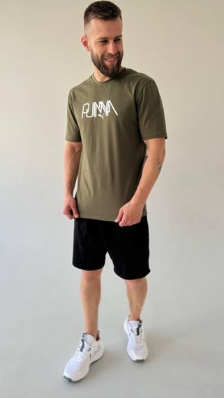 Футболка Puma колір хакі | Зображення 4